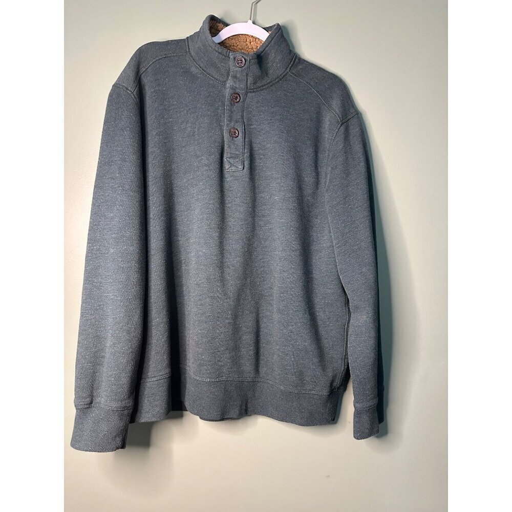 G.H. Bass Men’s Xxl 3-Button Knit Sweater Cozy Comfy Fall Outdoors Utility Fall